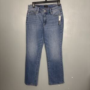NWT TALBOTS Women’s Barely Boot Denim Jeans Pants 4P Petite New Imperfection